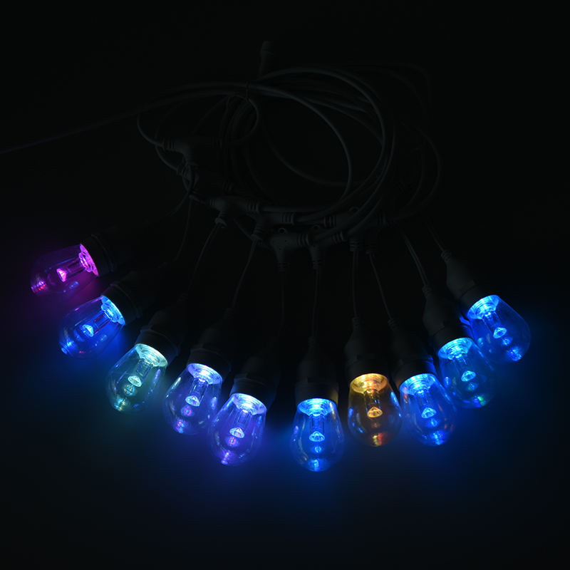 Teplá bílá závěsná závěsná světla RGB s ovladatelnou úrovní S14 pixelů