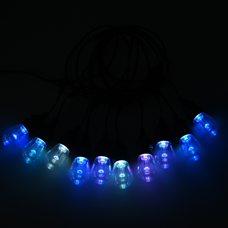 Teplá bílá závěsná závěsná světla RGB s ovladatelnou úrovní S14 pixelů
